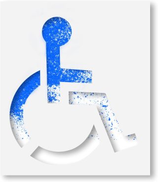 Heavy Duty Handicap Stencil