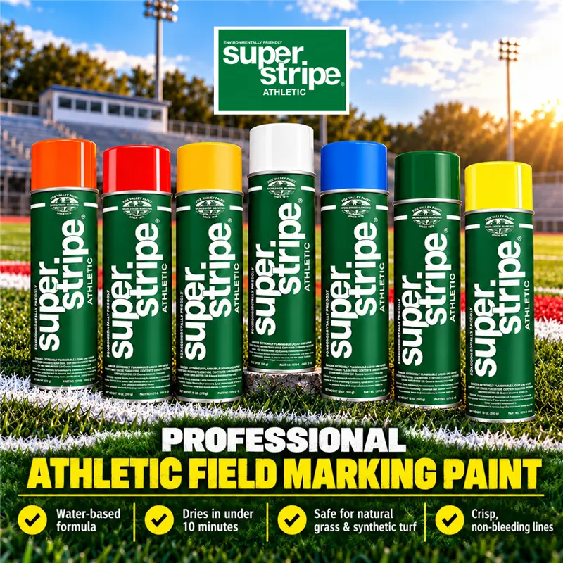Fox Valley Super Stripe Athletic Field Marking Paint - Pack of 12 Cans | Fast-Drying | Eco-Friendly | Safe for Grass and Turf