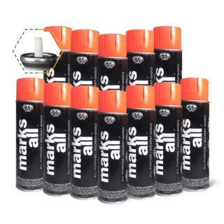 Fox Valley Marks All Inverted Utility Marking Spray Paint (Solvent-Based)