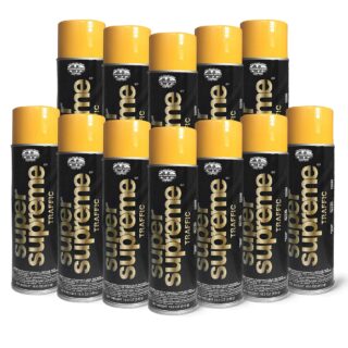 Fox Valley Super Supreme Solvent-Based Parking Lot Striping Paint- (12 Cans)