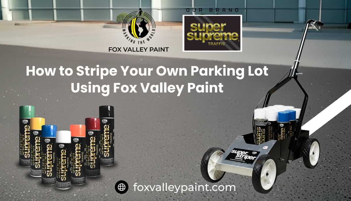 How to Stripe Your Own Parking Lot Using Fox Valley Paint