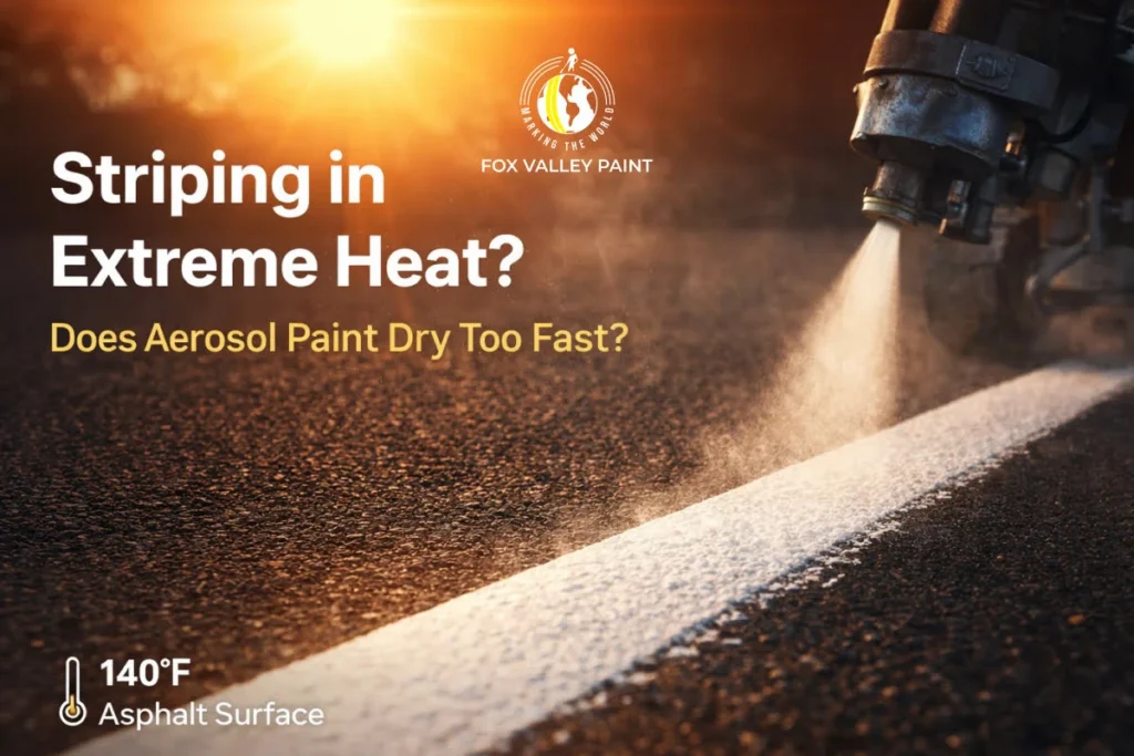 Striping a Parking Lot in the Heat: Does Aerosol Paint Dry Too Fast in Summer?