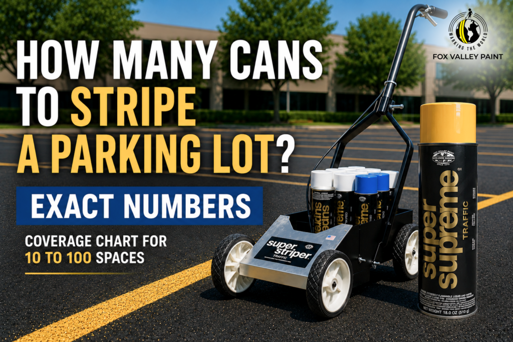 How Many Cans of Spray Paint Does It Take to Stripe a Parking Lot?