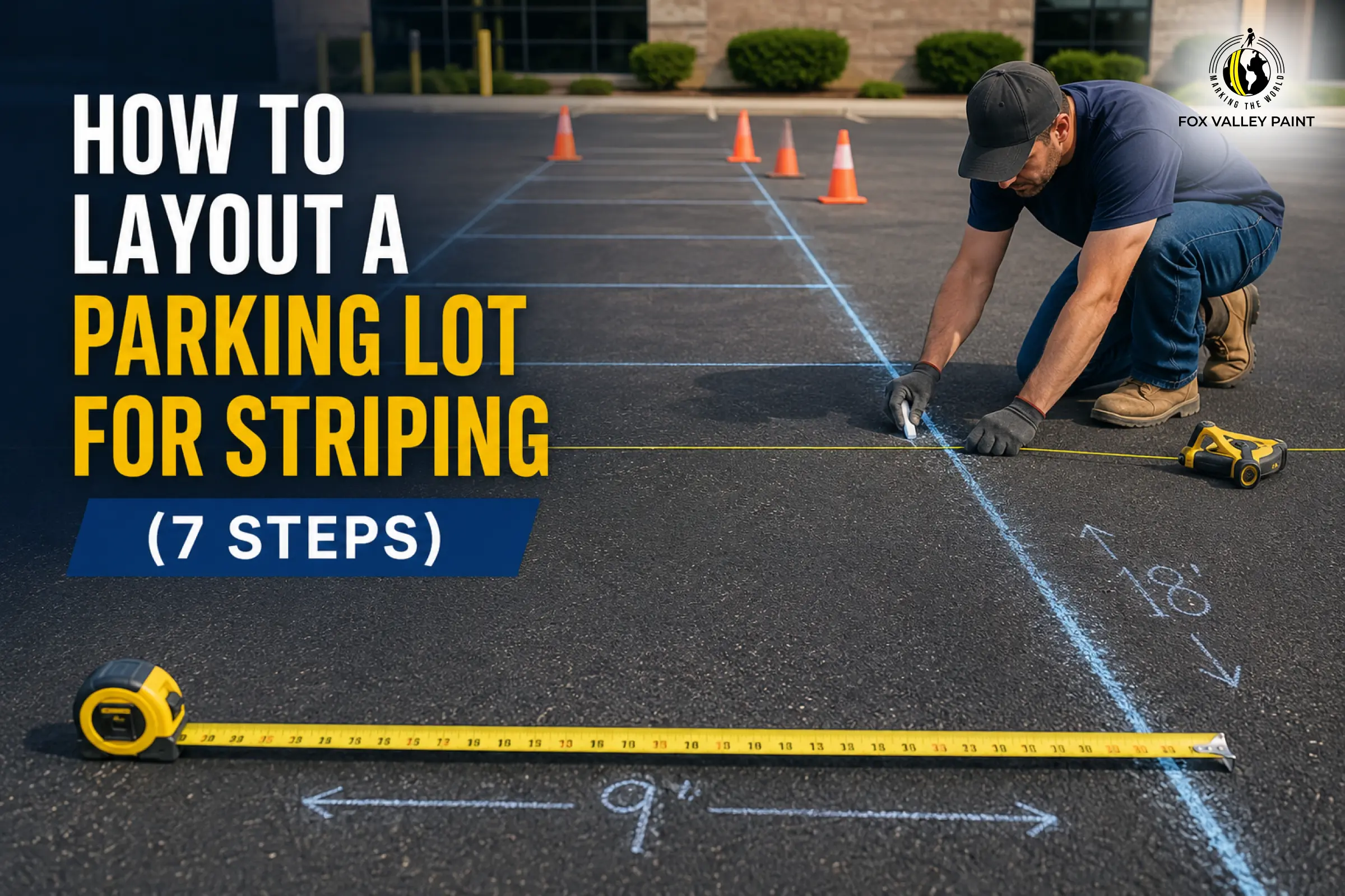 How to Layout a Parking Lot for Striping Before You Paint