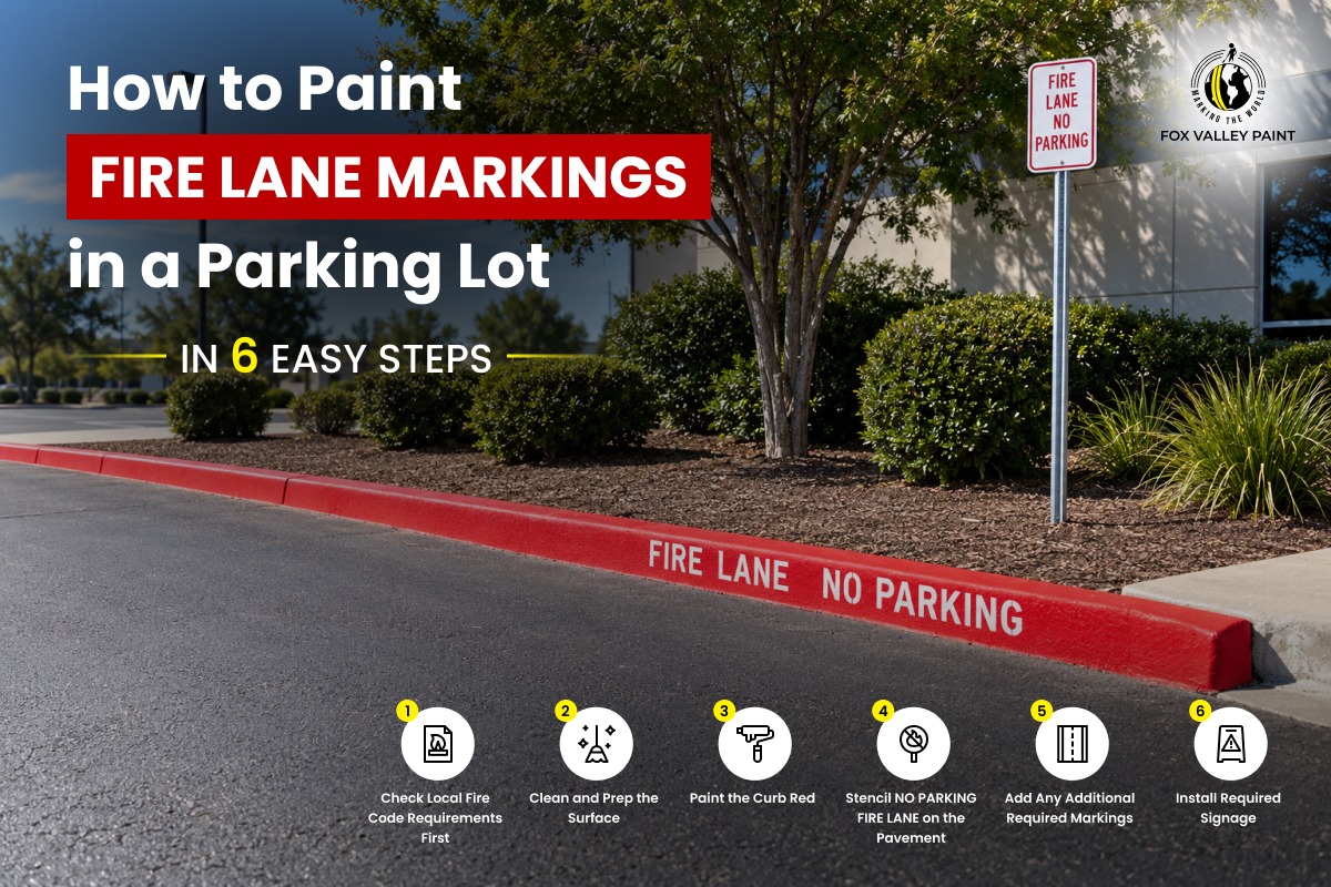 how to paint fire lane markings
