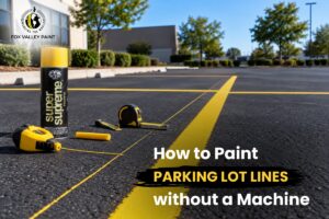 paint parking lot lines without a machine