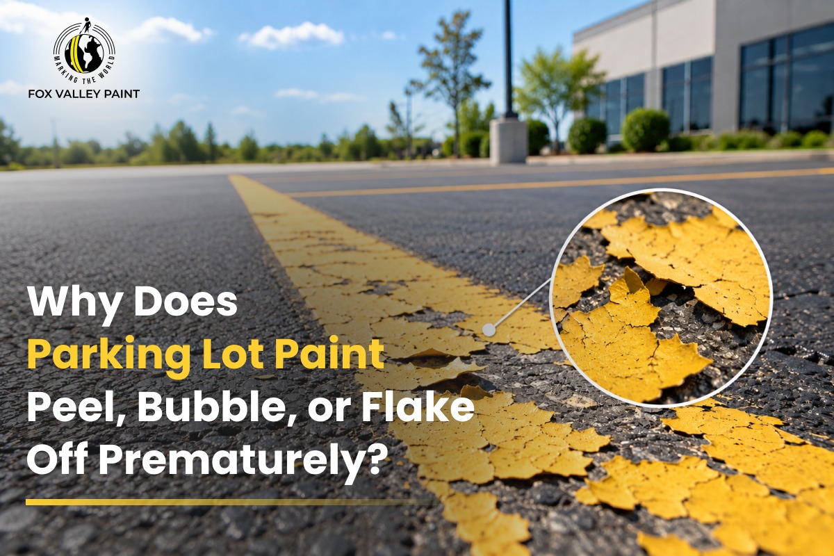 parking lot paint peeling