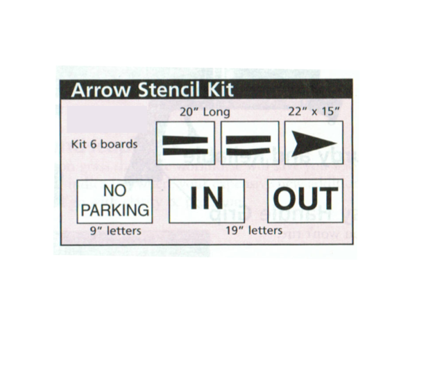 Arrow Stencil Kit